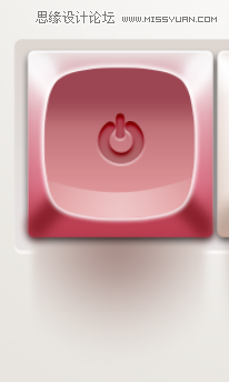 Photoshop制作粉色质感的播放器按钮44