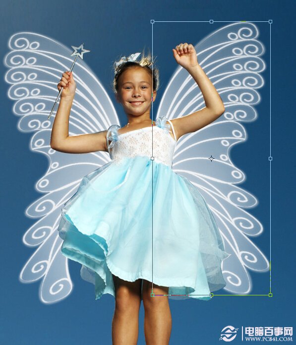 Photoshop给小女孩加上梦幻的天使翅膀12