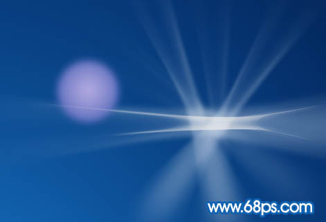 Photoshop制作一个漂亮的蓝色透射光晕19