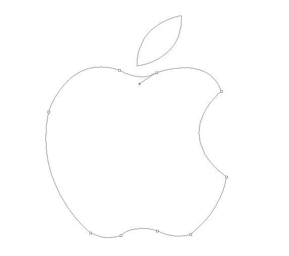 Photoshop绘制一个水晶苹果标志2