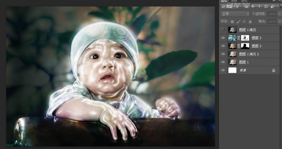 Photoshop制作个性质感的塑料宝宝15