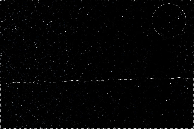 PS打造繁星点点的夜空效果图51