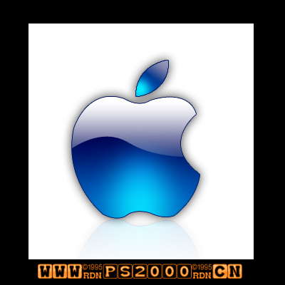 Photoshop绘制一个水晶苹果标志1