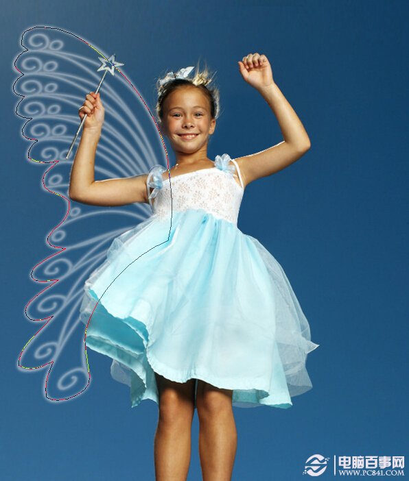 Photoshop给小女孩加上梦幻的天使翅膀10