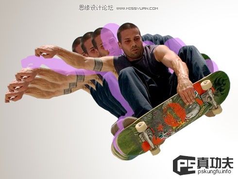 Photoshop制作欧美的滑板海报10