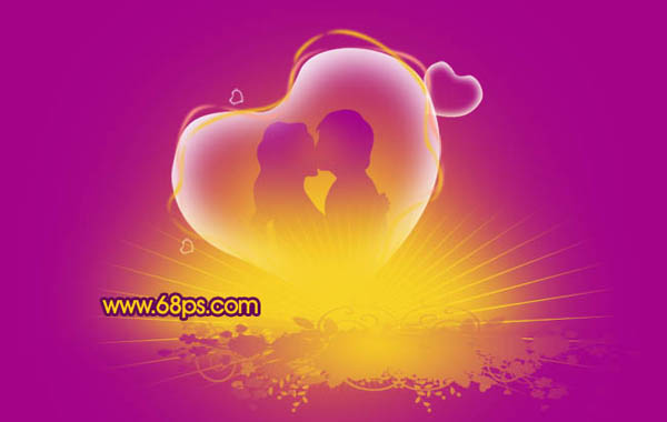 Photoshop制作一张浪漫的情人节海报22