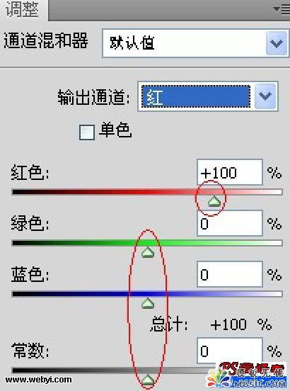 PS新手教程:通道混和器的应用技巧详解1