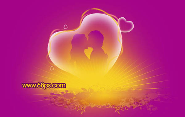 Photoshop制作一张浪漫的情人节海报23