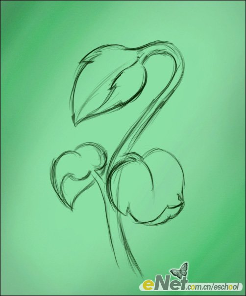 Photoshop制作青翠欲滴的绿色植物3