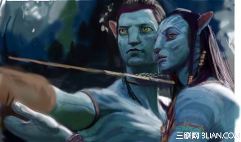 Photoshop绘制《Avatar》的3D静帧图像7