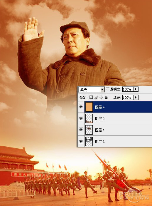 photoshop打造《建国大业》国庆海报13