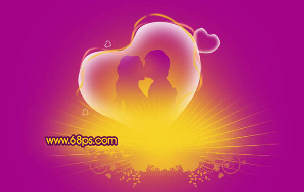 Photoshop制作一张浪漫的情人节海报20