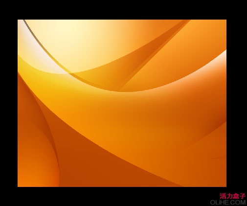 Photoshop制作一张漂亮的橙色高光壁纸1