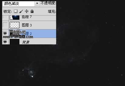 PS设计发光效果的星空壁纸教程3