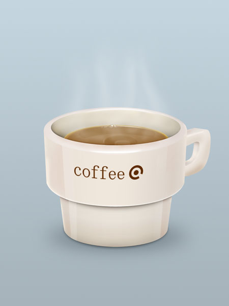 Photoshop制作一杯浓香的热咖啡1