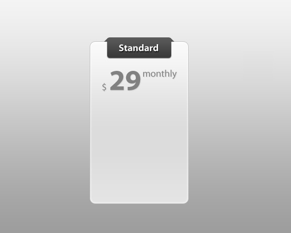 用photoshop设计一个简约漂亮的定价表17