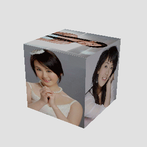 利用PS CS5 3D工具制作旋转的美女立方体动画1