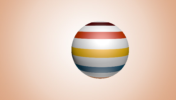 PS CS5的3D功能简单制作镂空彩条3D圆球教程4