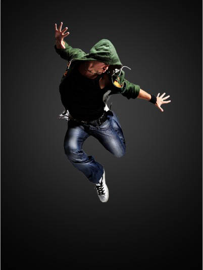 Photoshop打造超酷的光影风格舞者海报5