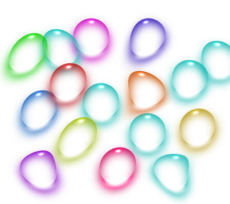 PS制作色彩透明水泡的方法1