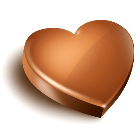 PS制作光滑的巧克力立体心形1