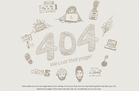那些创意有趣的404页面18