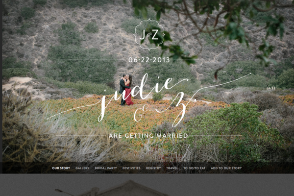一组漂亮的婚礼相关网站设计欣赏1