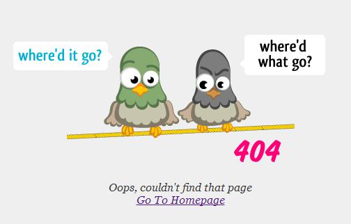24个案例教你如何设计网站的404错误页面5