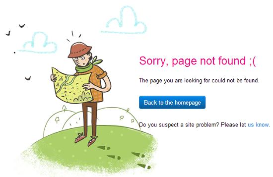24个案例教你如何设计网站的404错误页面15