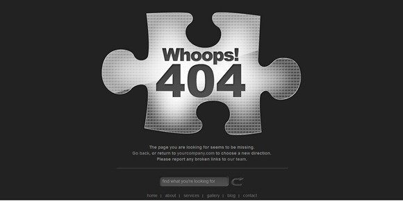 改善网站用户体验 30个创意独特的404错误页面设计11