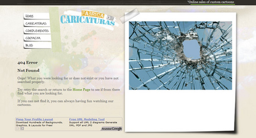 个性创意404错误页面设计5