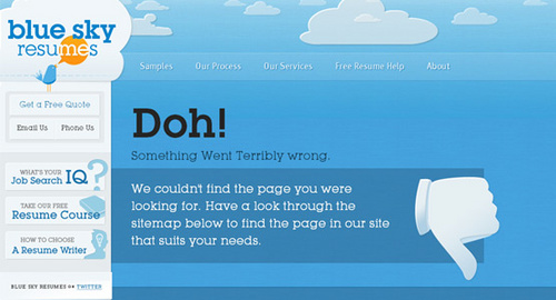 个性创意404错误页面设计2
