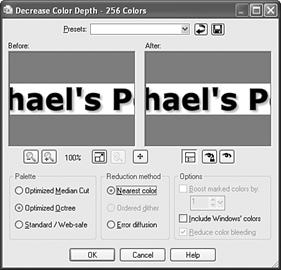 HTML减少图像的颜色数1