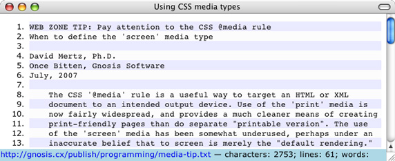 CSS样式表教程:screen媒体类型的作用1