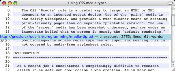 CSS样式表教程:screen媒体类型的作用2