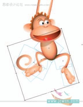 Flash cs3鼠绘教程：动画技巧之绘制猴子8