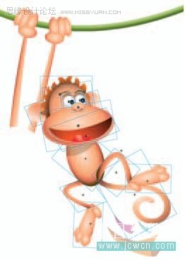 Flash cs3鼠绘教程：动画技巧之绘制猴子10