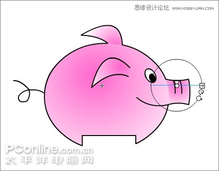 Flash制作有趣的亲嘴猪动画教程15