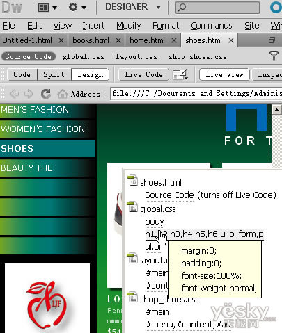 Adobe Dreamweaver CS5试用点滴感受5