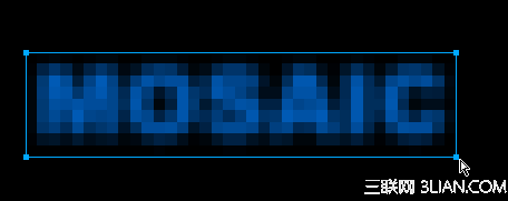 Fireworks做马赛克文字特效5