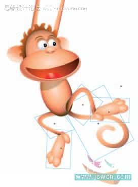 Flash cs3鼠绘教程：动画技巧之绘制猴子9