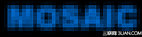 Fireworks做马赛克文字特效7