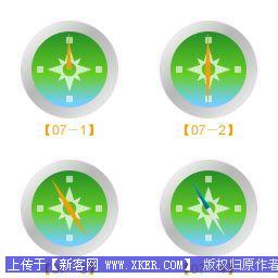 Fireworks8 绘制精致指南针图案7