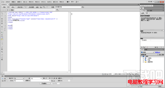 Dreamweaver CS5 工作视图 使用教程1