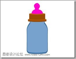 Flash绘图功能制作奶瓶标志16