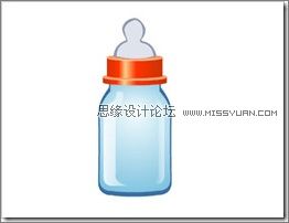 Flash绘图功能制作奶瓶标志25