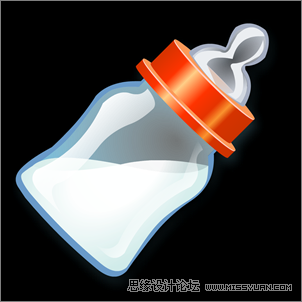 Flash绘图功能制作奶瓶标志1