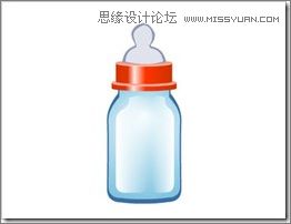 Flash绘图功能制作奶瓶标志24