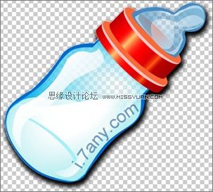 Flash绘图功能制作奶瓶标志39