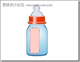 Flash绘图功能制作奶瓶标志22